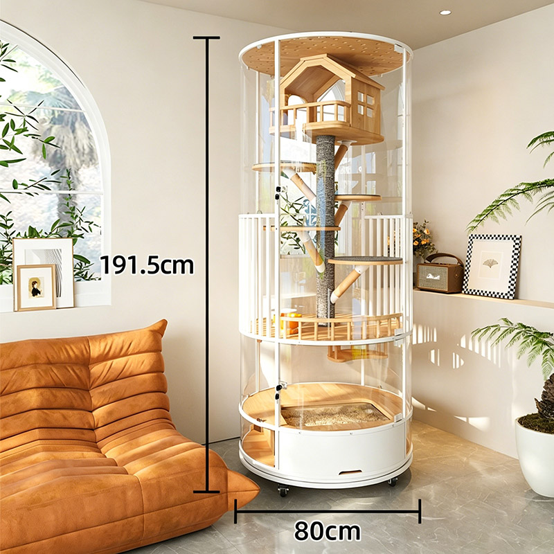 Soporte en forma de árbol con patas giratorias.Color blanco.