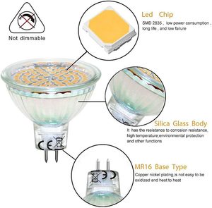<strong>MR11</strong> <strong>LED</strong> Bulb GU4 <strong>MR11</strong> 12V 5W <strong>LED</strong> Spotlight Bulb for Landscape Recessed Track Lighting 50W Halogen Equivalent