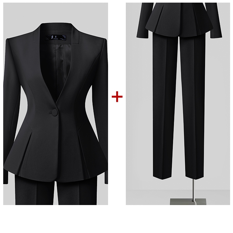 Noir (costume + pantalon droit)