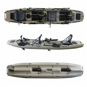Thiết kế thuyền <span class=keywords><strong>kayak</strong></span> đạp chân 2 người có gắn động cơ điện, thuyền câu cá, gió nóng, mới, 1 hoặc 2 chỗ ngồi, đáy phẳng, ca nô, bảo hành 3 năm, 2 món > 4m - Product Image 1
