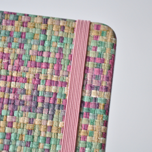 Customized A5 A6 Hardcover Pocket Size Journals <strong>Small</strong> <strong>Notebooks</strong> Cute Journal Japanese Style Woven <strong>Pattern</strong> Fabric <strong>Notebook</strong> - Product Image 5