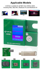 U-BOS2 <strong>Programmer</strong> Tool for MacBook 2008-2020 M1 T2 ROM Chips <strong>BIOS</strong> Repairing Removes EFI Lock PIN Code Lock Custom OEM Support