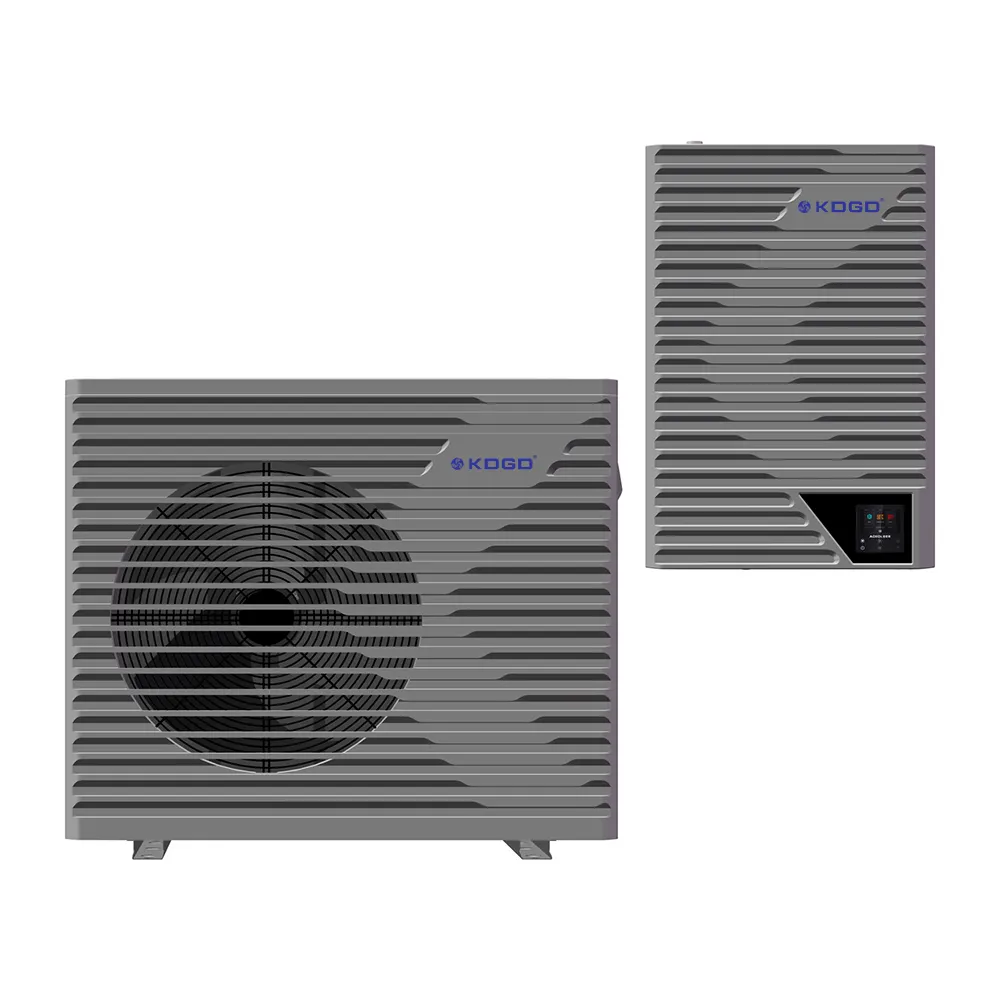 Chinesische Marke R32 Gleichstrom-Wechselrichter EVI 8-20 kW geteilt Luft-Wasser-Wärmepumpe-Wassererhitzer für Heizung Kühlung mit Fernbedienung