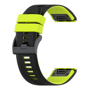 22 Garmin Fenix 6 Pro 5 5X Plus 3HR Fenix7 Fenix7Xシリコンクイックリリースウォッチ用26mmウォッチバンド2色バンドストラップ - Product Image 3
