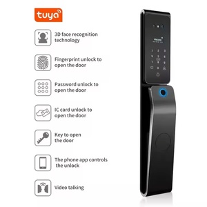 Impermeabile Tuya TTlock 3D faccia Smart Lock con la macchina fotografica citofono Serrure biometrico esterno impronta digitale Wifi Smart serratura della porta - Product Image 5