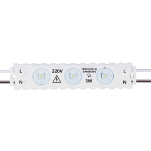 Yüksek gerilim 3W LED modülü AC110V/220V su geçirmez IP67 gerek Ultra ince işaretler için uygun güç kaynağı kullanın. - Product Image 1