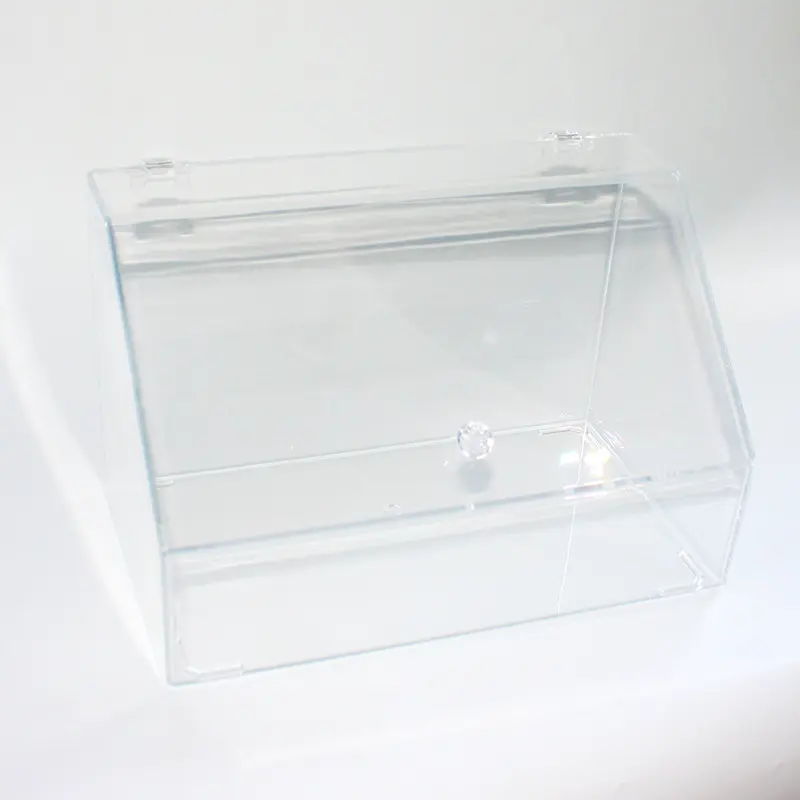 Organizzatore acrilico trasparente con scatola di immagazzinaggio antipolvere