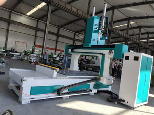 Enrutador CNC de 5 ejes para hacer moldes de espuma con husillo giratorio de 360 grados Enrutador CNC de 5 ejes resistente para fresado de moldes de espuma rígida - Product Image 6