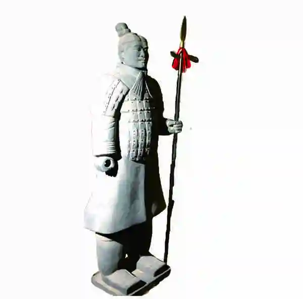 تماثيل يدوية من التيراكوتا الصلصال المحارب الصيني تمثال ريبرو
