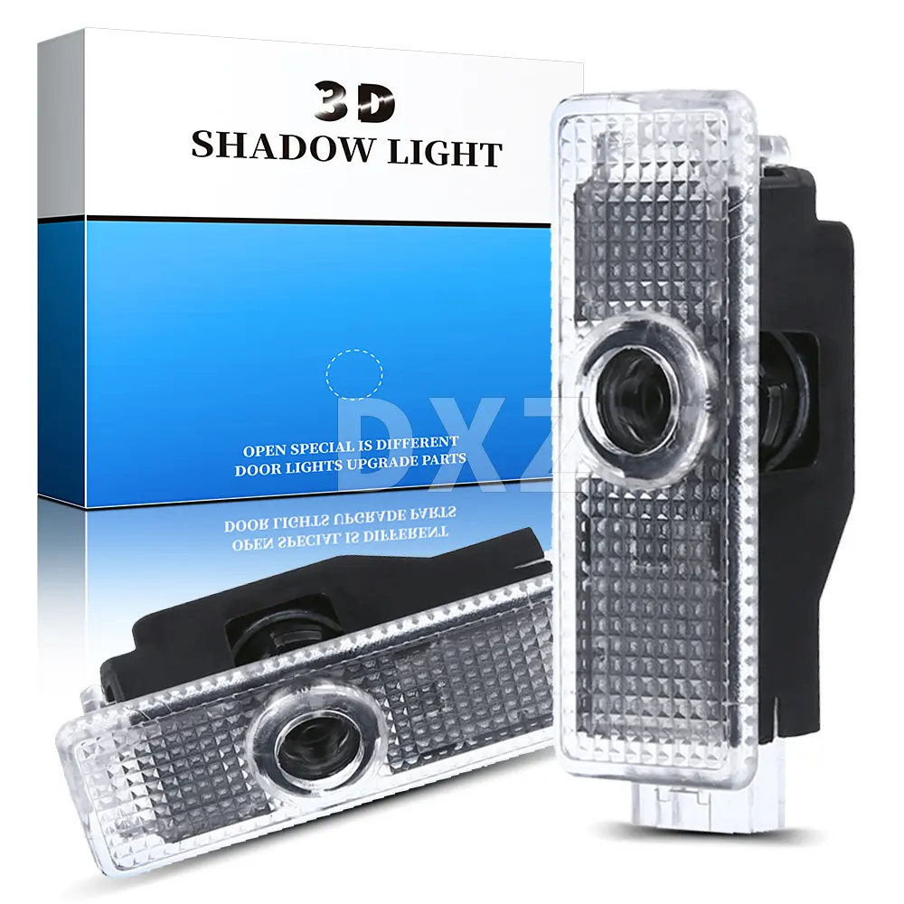 DXZ Lampu Sorot LED Mobil, Lampu Kabut Proyektor Laser Logo untuk X5 E70 E60 E90 F10 F20 X1 X3 E92 E87 3 5 7 Series 2 Buah