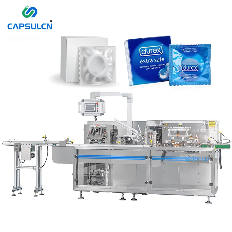 Высокоскоростная многофункциональная автоматизированная горизонтальная упаковочная машина для упаковки презервативов и картонных коробок