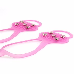 Cao gót mùa đông sử dụng <span class=keywords><strong>ICE</strong></span> Cleats <span class=keywords><strong>Gripper</strong></span> với 5 gai cho cắm trại & đi bộ đường dài - Product Image 2