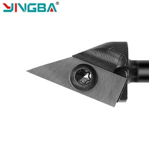 Yingba sıcak satış V Bit değiştirilebilir Insert V oluk planya yönlendirici Bit ahşap MDF 3D gravür için freze kesicisi - Product Image 2