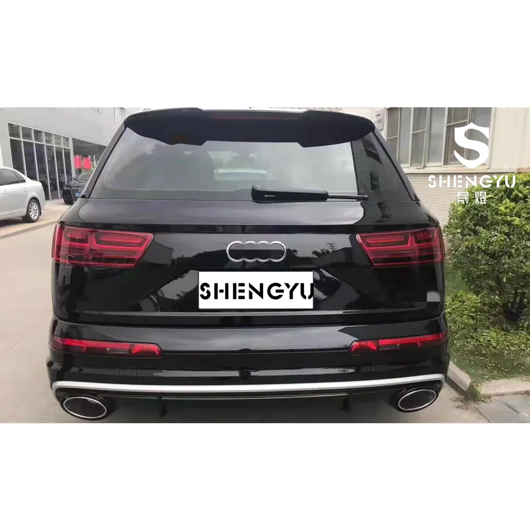 ระบบตัวถังรถยนต์คุณภาพสูงสำหรับ Audi Q7 2016-2019ถึง RSQ7รวมถึงชุดกันชนหน้าพร้อมกระจังหน้าหลัง