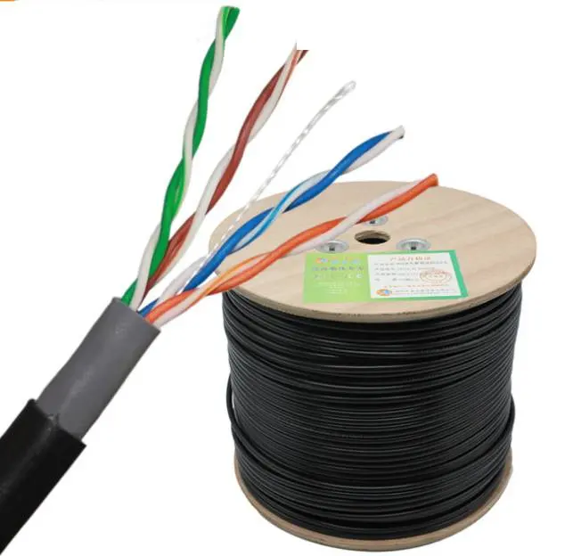Aixton-cable de red ethernet utp para interiores, 4 pares, cat5, cat5e, rj45, cat 5e, 1000ft por rollo, precio