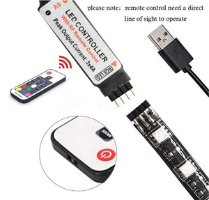1 м Длина кабеля USB DC5V светодио дный контроллер комплект 17 ключей RF беспроводной пульт дистанционного управления Диммер контроллер светодиода светодио дный контроллер для 5050 3528 RGB светодио дный полоса - Product Image 3
