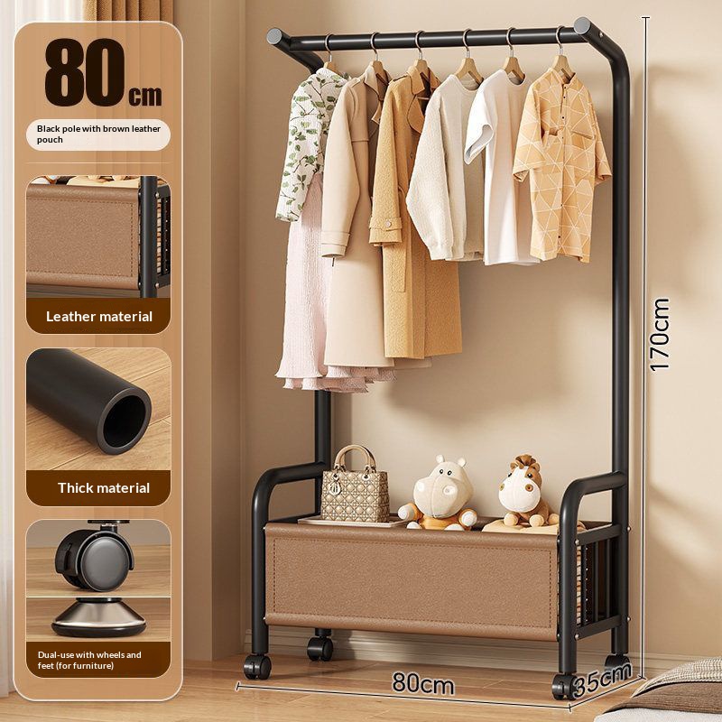 coat rack-80cm-black-brown