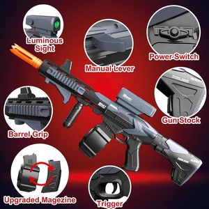 Davul M416 yarı/otomatik 120FPS otomatik çift mod sıçramak Blaster tabancası ile elektrikli yumuşak kurşun silah - Product Image 4
