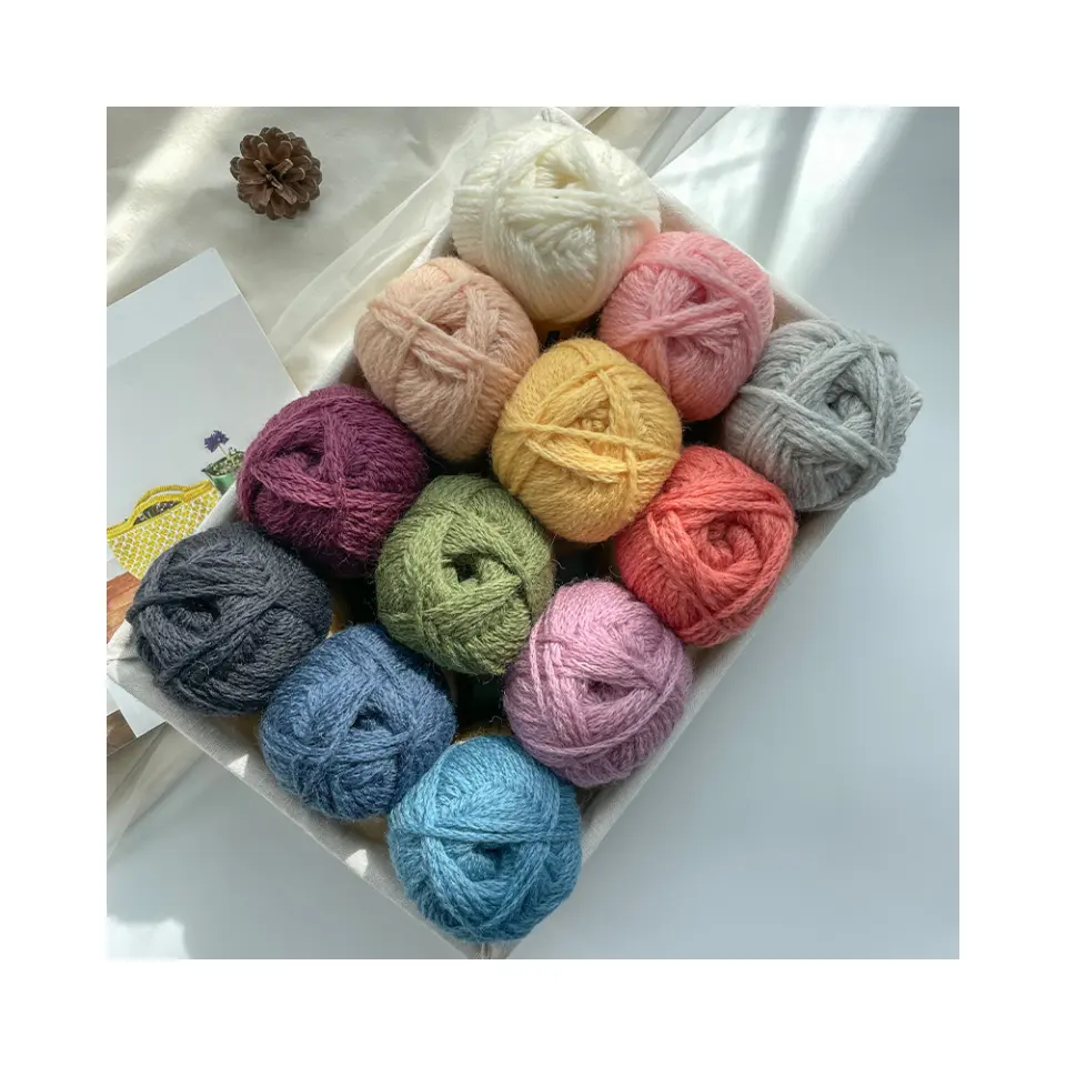 2024 Hot Sale Alpaca Wool Blend Yarn Hand Knitting Scarf Crochet Yarns