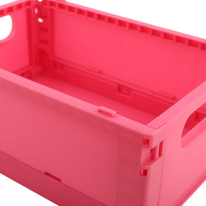 קופסת אחסון מתקפלת מפלסטיק PP, סל מתקפל, ניתן לערום, חמוד, לאחסון איפור, תכשיטים, צעצועים, מארגן אחסון נייד - Product Image 6