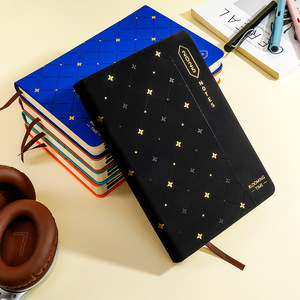 Personalizzato quest'anno A5 Planner <span class=keywords><strong>Notebook</strong></span> con copertina in pelle Cross-Border inglese francese calendario spagnolo scatola di imballaggio