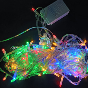 אספקת המפעל 220v חג המולד אור 100lled חוט שקוף 8 אור פונקציה עם מחבר 110v luz de navidad - Product Image 3