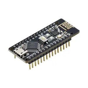 RF-Nano para Arduino Nano V3.0, placa Micro USB Nano ATmega328P QFN32 5V 16M CH340, integrado NRF24L01 + 2,4G inalámbrico