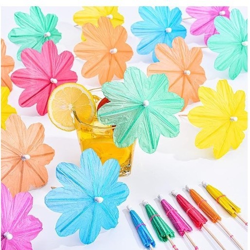 Panneau de parapluie floral de couleur unieColoré