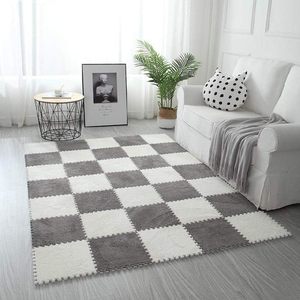 Interlocking Carpet Shaggy Soft EVA Foam <strong>Mats</strong> Fluffy Area Rugs Protective Floor Tiles Exercise Play <strong>Mat</strong> for Children Kids Room - Product Image 3