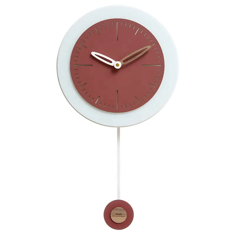 WOZOOM horloge murale pendule minimaliste moderne en verre nordique décorative créative pour la maison pour la décoration du salon et du bureau