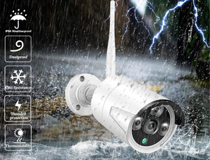 Sistema de cámara de seguridad WiFi, cámaras de seguridad H.265 1080P PoE inalámbricas con detección de personas, detección de vehículos, conversación bidireccional CC502, 8 Uds. - Product Image 5