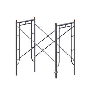 Galvanized Frame <strong>Scaffolding</strong> 1219*1700mm Ladder Frame <strong>Cross</strong> Brace for Platform System - Product Image 1