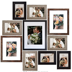 Picture <strong>Frames</strong> Collage, Gallery Wall <strong>Frame</strong> Set with 11x14 8x10 5x7 4x6 <strong>Frames</strong> in 3 Different Finishes Set of 10 - Product Image 6