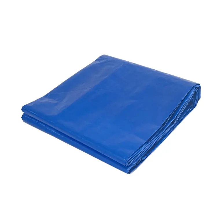 Bền ngoài trời không thấm nước màu xanh PE bạt nhựa tarps
