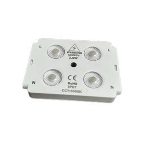 โมดูลการฉีดไฟด้านหลัง LED 4ดวง AC110V แรงดันสูง/220V IP67กันน้ำ3W 5000K - Product Image 4