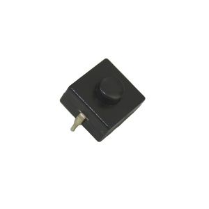 9MM altezza 12x12MM IP40 2pin ON OFF Mini Micro interruttore a pulsante nero in plastica multifunzione - Product Image 4