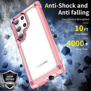 Samsung Galaxy S24 için Ultra S23 Ultra damla dayanıklı kristal şeffaf arka kapak yumuşak TPU cep telefonu kılıfı kabuk - Product Image 4