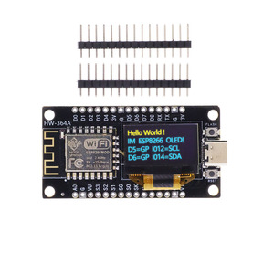Roarkit NodeMCU ESP8266 geliştirme kurulu ile 0.96 inç OLED ekran CH340G ESP-12F WiFi modülü Arduino için TYPE-C USB/Micropyt