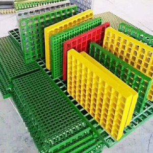 玻璃钢模制炉排人行道矩形网格玻璃钢格栅 - Product Image 2