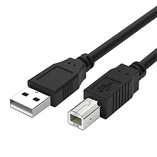 أفضل المورد الأسود 0.5m 0.8 1m 2m USB 2.0 connectcor الذكور usb a إلى usb B كابل موصل ذكر كابل طابعة