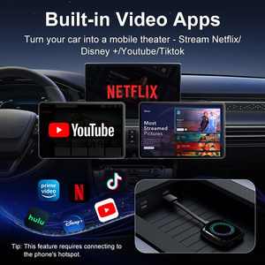 Magic <span class=keywords><strong>Box</strong></span> TV Ai Streaming Universale e Portatile con Youtube e Netflix, Adattatore Wireless Carplay e <span class=keywords><strong>Android</strong></span> Auto per Apple W206 - Product Image 3
