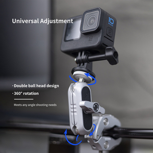 Multi Function Super Crab Shape Monitor Mount <strong>Camera</strong> Clamp with Dual Ball Head Magic Arm, 3/8&quot; <strong>ARRI</strong> Locating Holes 1/4&quot; Screw - Product Image 6