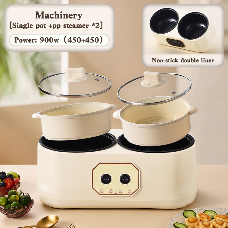 Autocuiseur simple + Cuiseur vapeur PP*2/Modèle mécanique