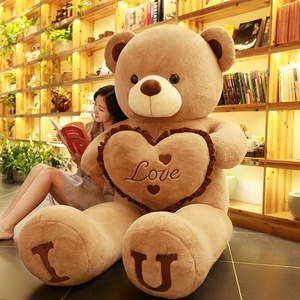 Dl123 Teddy דוב ממולא בשר צעצוע סופר רך סרט תחבושות בגודל גדול plusgies ענק חיבוק ענק חיבוק חברה ולנטיין