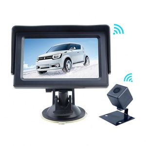 Cámara retrovisor coche vista trasera inversa para copia de seguridad Hd invertir Kit de coche de 4,3 pulgadas Lcd inalámbrico coche Monitor de aparcamiento Sistema Universal - Product Image 3