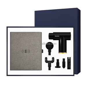 Taccuino della banca di potere di ricarica Wireless di lusso all'ingrosso con blocco note dello schermo di scrittura e calcolatrice + set regalo di cooperazione con pistola per massaggio - Product Image 5