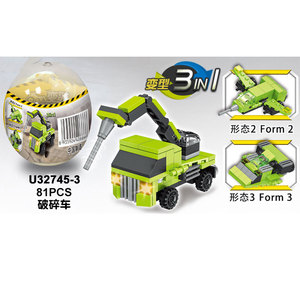 6 в 1 коллекция построить блок робот 3 в 1 грузовик блок игрушка - Product Image 3