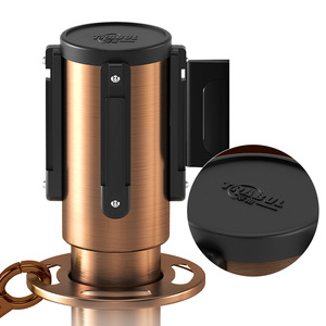 2025 ngân hàng mới hàng đợi đứng có thể thu vào nhung vành đai thép không gỉ <span class=keywords><strong>stanchion</strong></span> bài bạc/titan vàng/đen vàng ánh sáng rào cản - Product Image 3