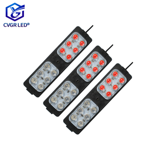 DC12V/24V LED 12-โคมไฟสีแดงสีน้ำเงินกะพริบโมดูลไฟเตือนเหมาะสำหรับรถบรรทุกและรถจักรยานยนต์สัญญาณไฟ - Product Image 1