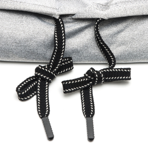 Cordones trenzados planos y suaves personalizados OEM cuerda de cordón de algodón y poliéster para prendas de vestir zapatos y bolsos con acabado encerado - Product Image 1